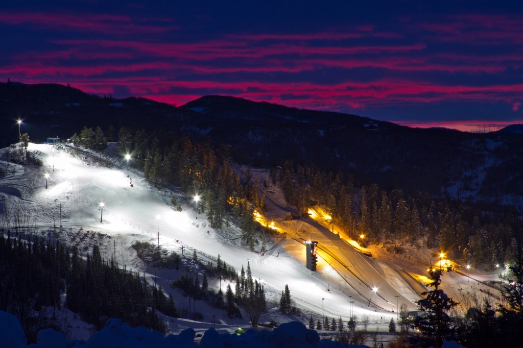 Howelsen Hill at night