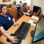 Student at Computer Station