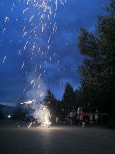 Steamboat fireworks and 4th of July