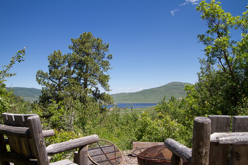 View from yurt 