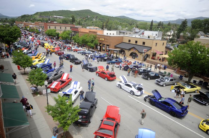 Mainstreat Steamboat during the Mustang Round Up. Photo courtesy of Steamboat Pilot / Matt Stensland